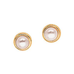 9ct Gold Freshwater Pearl Stud Earrings