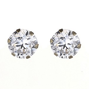 9ct Yellow Gold 4mm Cubic Zirconia Stud Earrings9ct Yellow Gold 4mm Cubic Zirconia Stud Earrings