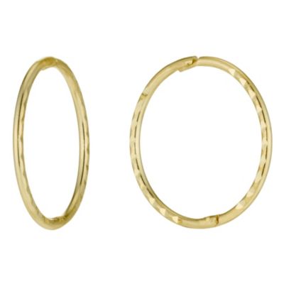 9ct gold Small Hoop Earrings