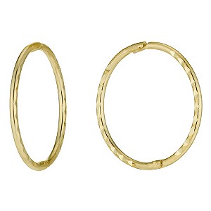 9ct gold Small Hoop Earrings