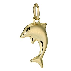 9ct Gold Dolphin Charm