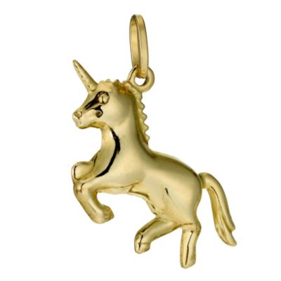 9ct Gold Unicorn Charm