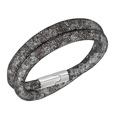 Swarovski Stardust black crystal bracelet Ernest Jones