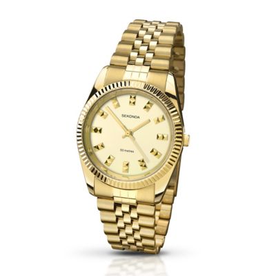 Sekonda Editions Ladies' Yellow Gold Plated Bracelet Watch H. Samuel