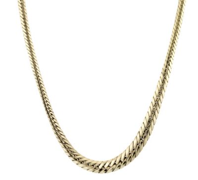 9ct Gold 16`` Herringbone Necklace