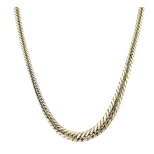9ct gold 16 Herringbone Necklace