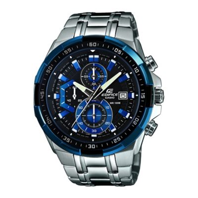 Casio Edifice Men's Stainless Steel & Blue Dial Watch H.Samuel