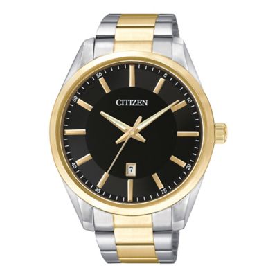 citizen quartz two tone watch
