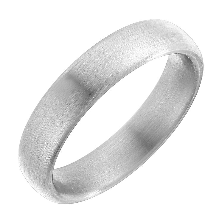 Men's titanium 5mm matt ring - Product number 2615819