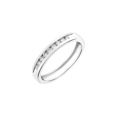 18ct white gold, 0.15CT diamond wedding ring - Product number 2628104