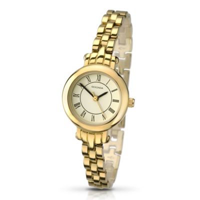 Sekonda Ladies' White Dial GoldPlated Bracelet Watch H.Samuel