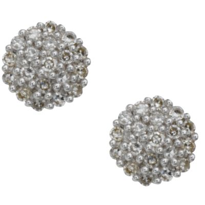 18ct gold quarter carat diamond cluster earrings - Product number 2888912