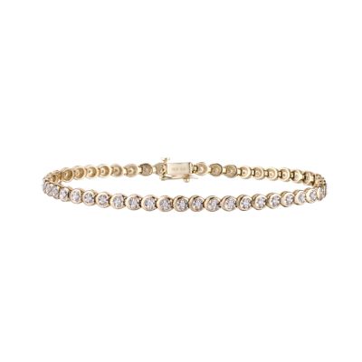 half carat diamond tennis bracelet