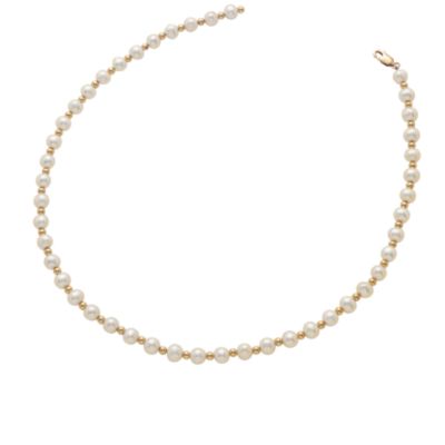 9ct gold 16'' cultured freshwater pearl necklace