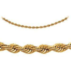9ct gold Rope Necklace 24