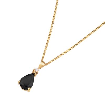 9ct gold sapphire and diamond pendant - Product number 2940140