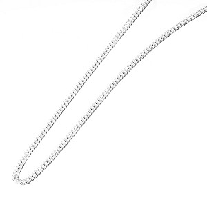 H Samuel Sterling Silver 18` Curb Chain
