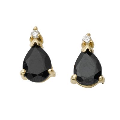 9ct gold sapphire diamond earrings - Product number 3035999