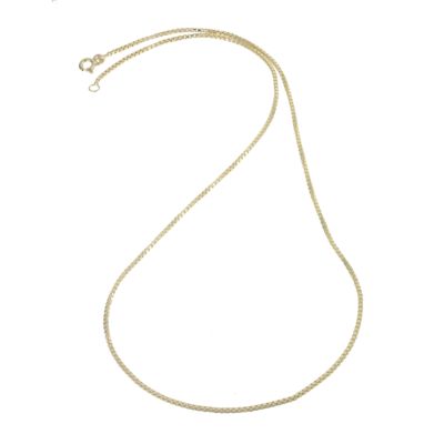 9ct Yellow Gold 18` Box Chain