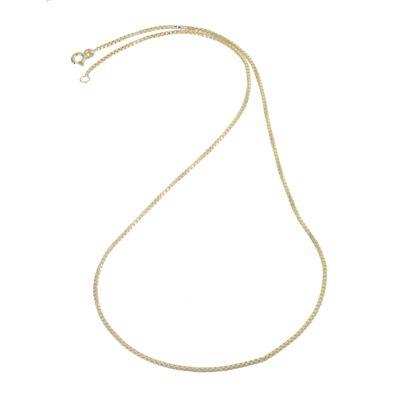 H Samuel 9ct Yellow Gold 18` Box Chain