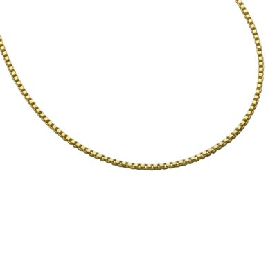 H Samuel 9ct Gold Box Chain Necklace