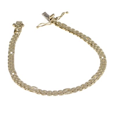 9ct yellow gold small fancy panther bracelet - Product number 3082601