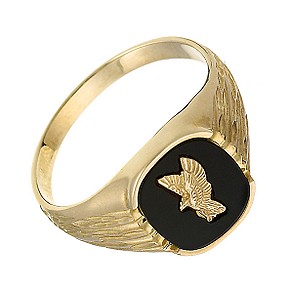 9ct Yellow Gold Eagle Signet Ring