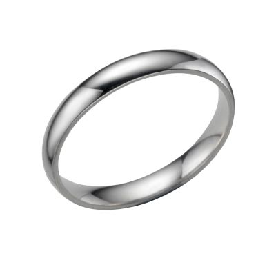 Platinum extra heavy 3mm court ring
