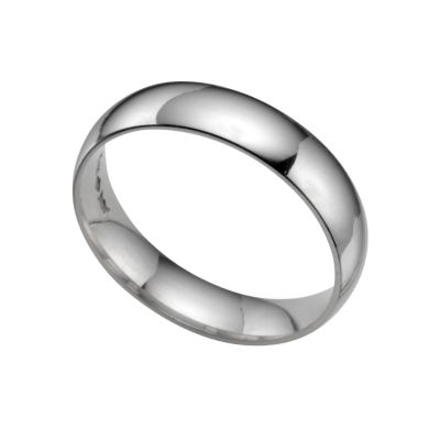 Platinum extra heavy 5mm court ring