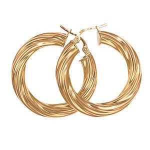 9ct Gold Creole Earrings