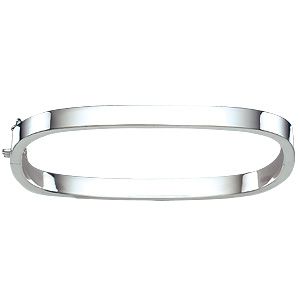 Silver Rectangular Bangle