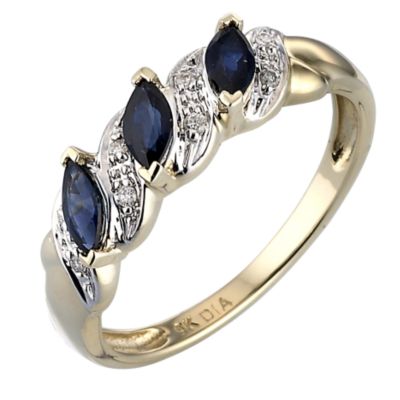 9ct Gold Sapphire 