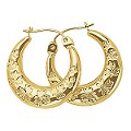 9ct Gold Creole Earrings