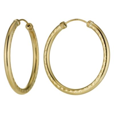 9ct Gold Hoop Earrings