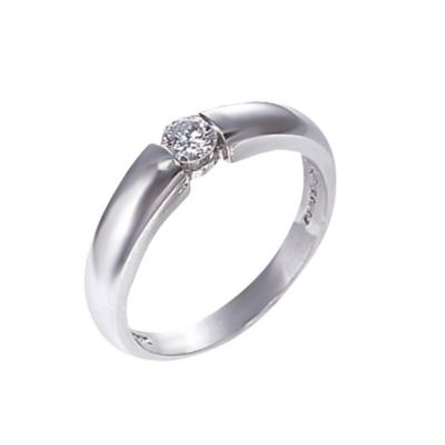 Platinum quarter carat diamond solitaire ring - Product number 3251950