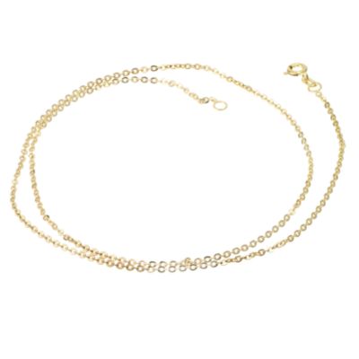 H Samuel 9ct Gold 18` Hollow Mini Belcher Chain