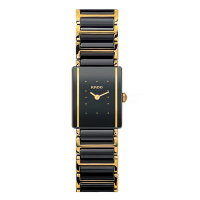 Rado Integral ladies' black and gold ceramic bracelet watch - Product number 3311074