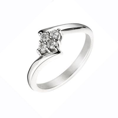 9ct white gold with fifth carat diamonds ring - Product number 3312100