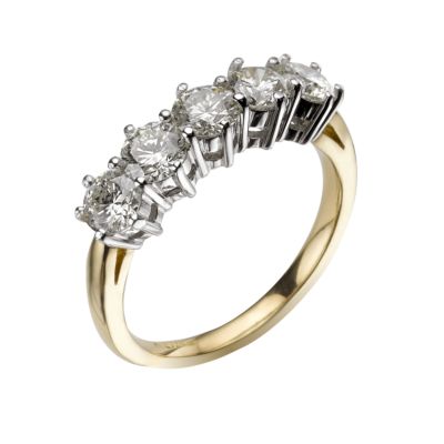 18ct gold one and a half carat diamond ring - Product number 3312933
