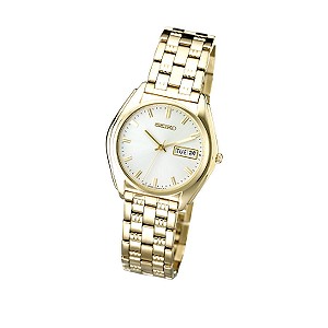 Seiko Menand#39;s Gold-plated Bracelet Watch