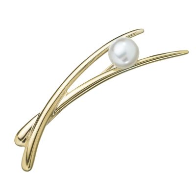 9ct gold cultured freshwater pearl brooch - Product number 3323749