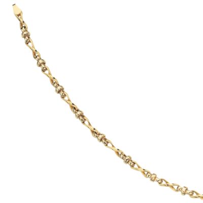 9ct two-colour gold chain bracelet - Product number 3341720