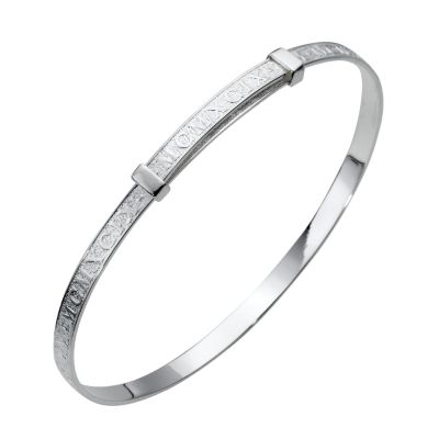 Sterling silver baby expanding bangle