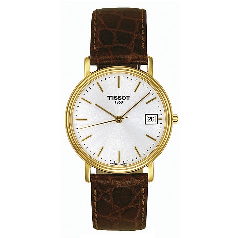 mens gold plated desire strap watch