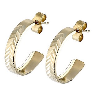 9ct Yellow Gold Diamond Cut Earrings9ct Yellow Gold Diamond Cut Earrings