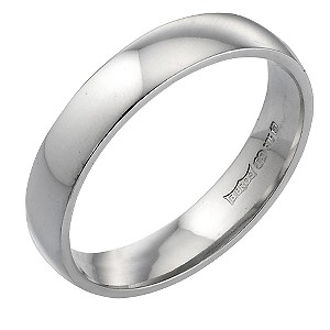 Brideand#39;s 9ct White Gold 4mm Wedding Ring