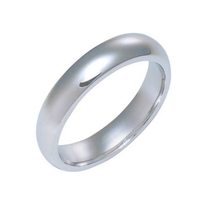 9ct white gold super heavy 4mm court ring - Product number 3399621