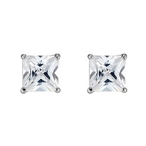 9ct White Gold Cubic Zirconia Square Stud Earrings9ct White Gold Cubic Zirconia Square Stud Earrings