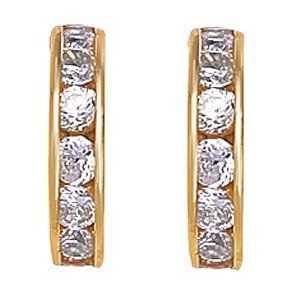 9ct Gold Cubic Zirconia Earrings