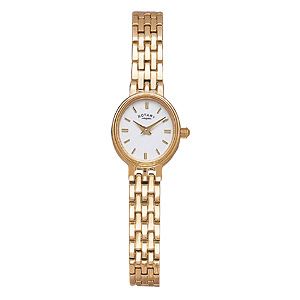 Ladiesand#39; Gold-Plated Bracelet Watch